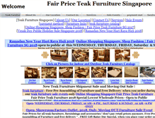 Tablet Screenshot of fairpriceteakfurniture.com